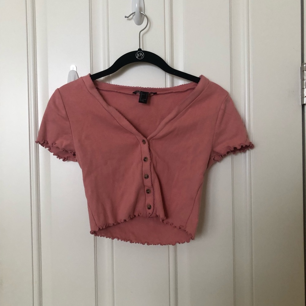 Pink cropped top!